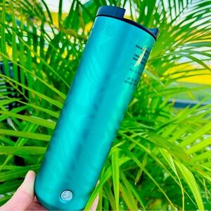 Starbucks Teal Swirl Stainless Tumbler Steel Vacuum Insulated Hot Cup New 2020